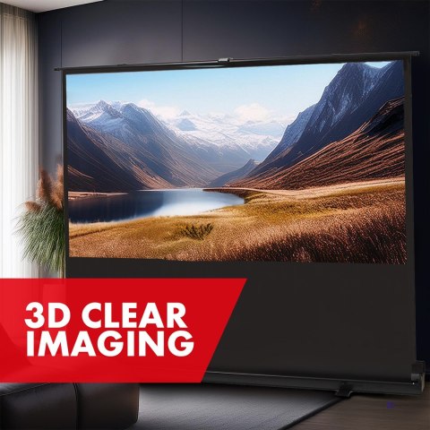 MACLEAN PRZENOŚNY EKRAN PROJEKCYJNY, KOMPAKTOWY, PODŁOGOWY, 100", 16:10 MC-213 (OUTLET)