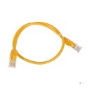 Patchcord UTP A-LAN KKU5ZOL0.5 (RJ45 - RJ45 ; 0,50m; UTP; kat. 5e; kolor żółty)