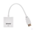 SAVIO ADAPTER HDMI (M) -VGA(F) BIAŁY CL-201