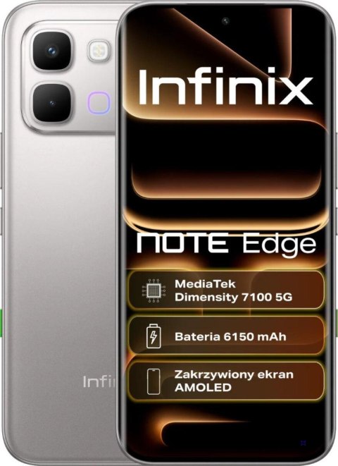 Telefon Infinix Note Edge 8/256GB Lunar Titanium