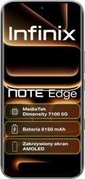 Telefon Infinix Note Edge 8/256GB Lunar Titanium