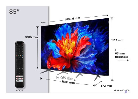 Telewizor 85" TCL 85P8K