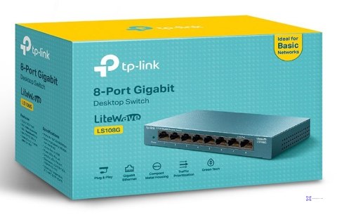 Switch TP-LINK TL-LS108G (8x 10/100/1000Mbps)