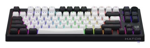 Klawiatura dla graczy Hator Skyfall 80 MAG ULTIMA 8K Wireless biało-czarna