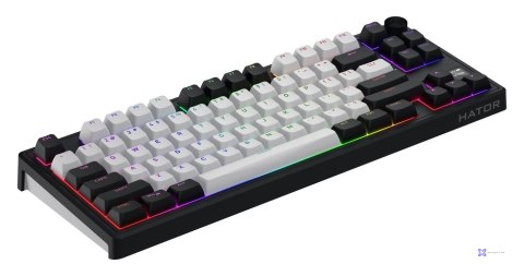 Klawiatura dla graczy Hator Skyfall 80 MAG ULTIMA 8K Wireless biało-czarna