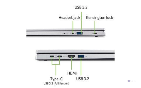 Notebook Acer Extensa EX215-57-TCO 15,6"WUXGA/I5 120U/16GB/512GB PCIe SSD/ 2x2 AX+BT/2Y D2D/WIN Pro