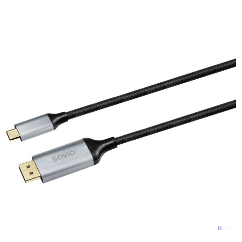 SAVIO KABEL USB-C - DISPLAYPORT 8K 2M 60HZ (DSC) CL-208
