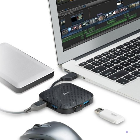 Hub TP-LINK UH400 (4x USB 3.0; kolor czarny)