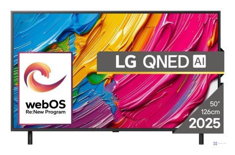 Telewizor LG 50QNED80A3A QNED 50'' 4K Ultra HD WebOS Dolby Digital DVB-T2 Czarny (OUTLET)