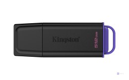 KINGSTON 512GB Portable USB 3.2 Gen 1 DataTraveler Exodia Black/Purple