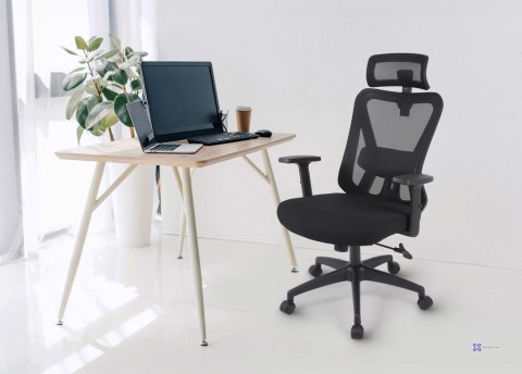 Ergonomiczny fotel biurowy ACTIVEJET T5 czarny (OUTLET)