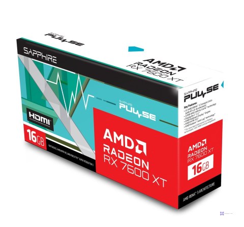 Karta graficzna SAPPHIRE Radeon RX 7600 XT PULSE Gaming OC 16GB (OUTLET)