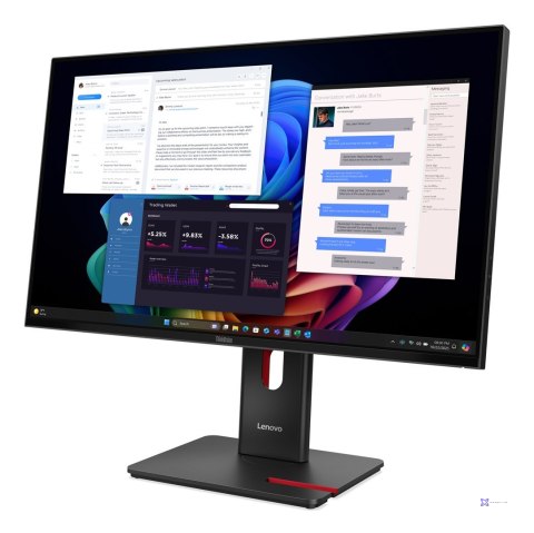 Lenovo ThinkVision T27UD-40 27"UHD IPS 60Hz 350nits AG USB HDMI DP RJ45 Eclipse Black 3Y OnSite