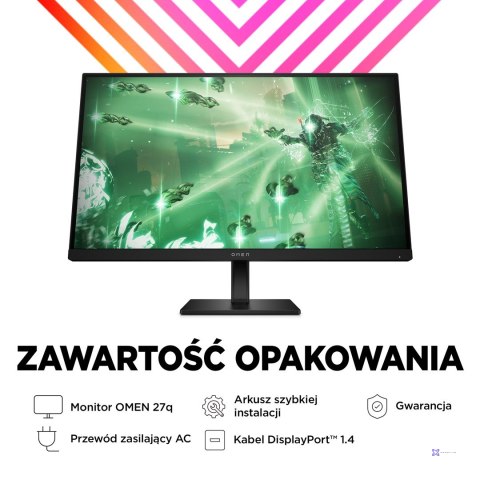 MONITOR HP LED, QHD 27" OMEN 27q (780H4E9) 165Hz (WYPRZEDAŻ)