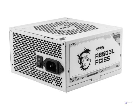 Zasilacz MSI MAG A850GL PCIE5 WHITE 850W 80+ Gold ATX 3.1 (OUTLET)