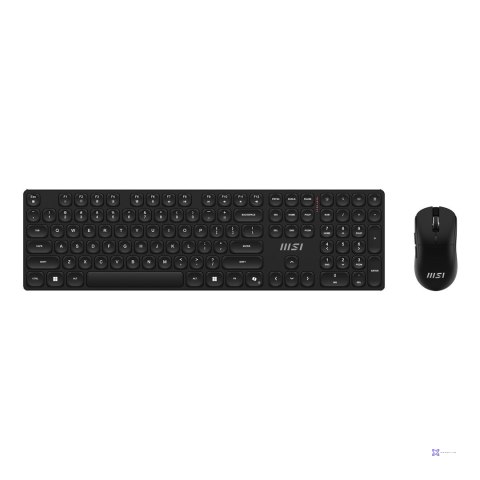 Zestaw klawiatura + mysz MSI Forge K210 Wireless Mouse and Keyboard Combo bezprzewodowe czarne