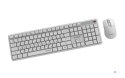 GEMBIRD BEZPRZEWODOWY ZESTAW KLAWIATURY + MYSZ SILENT KEY PRO BUSINESS, BIAŁY, UKŁAD RU