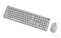 GEMBIRD BEZPRZEWODOWY ZESTAW KLAWIATURY + MYSZ SILENT KEY PRO BUSINESS, BIAŁY, UKŁAD RU