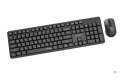 GEMBIRD BEZPRZEWODOWY ZESTAW KLAWIATURY +MYSZ SILENT KEY PRO BUSINESS, CZARNY, UKŁAD RU