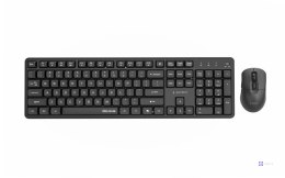 GEMBIRD BEZPRZEWODOWY ZESTAW KLAWIATURY + MYSZ SILENT KEY PRO BUSINESS, CZARNY, UKŁAD US