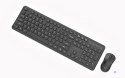 GEMBIRD BEZPRZEWODOWY ZESTAW KLAWIATURY + MYSZ SLIM PRO BUSINESS NA BIURKO, CZARNY, UKŁAD US
