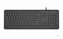 GEMBIRD KLAWIATURA PRZEWODOWA MULTIMEDIALNA SLIM, USB 5 KLAWISZY HOTKEYS, US LAYOUT, CZARNA