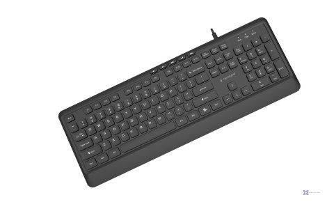 GEMBIRD KLAWIATURA PRZEWODOWA MULTIMEDIALNA SLIM, USB 5 KLAWISZY HOTKEYS, US LAYOUT, CZARNA