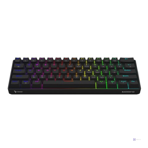 SAVIO KLAWIATURA MECHANICZNA BLACKOUT X2 OUTEMU PEACH SILENT HOT SWAP