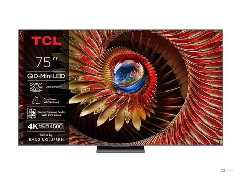 Telewizor TCL 75C8K Neo QD-Mini LED 75" 4K Ultra HD 144Hz Google TV Dolby Atmos DVB-T2 Czarny
