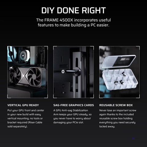 Obudowa Corsair FRAME 4500X RS-R ARGB Tempered Glass Mid-Tower, Black