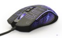 GEMBIRD GAMINGOWA MYSZ Z PODŚWIETLENIEM RGB USB, CZARNA (OUTLET)