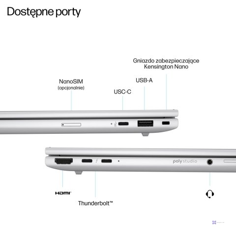 HP EliteBook 8 G1i Ultra 7 255U 14"WUXGA 400nits AG LBL 32GB DDR5 5600 SSD512 Intel Arc Cam 5MP+IR+ISP 62Wh W11Pro Glacier Silve