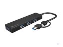 NATEC HUB USB-C 3.0 MAYFLY 4-PORTY + ADAPTER USB-A NHU-2023