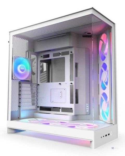 NZXT OBUDOWA H9 FLOW RGB+ MIDI TOWER Z OKNEM BIAŁA