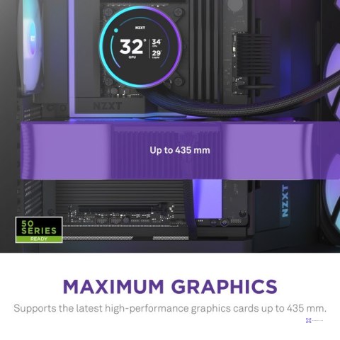 NZXT OBUDOWA H9 FLOW RGB+ MIDI TOWER Z OKNEM CZARNA
