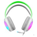 DEFENDER SŁUCHAWKI Z MIKROFONEM ECLIPSE RGB BIAŁE 62440