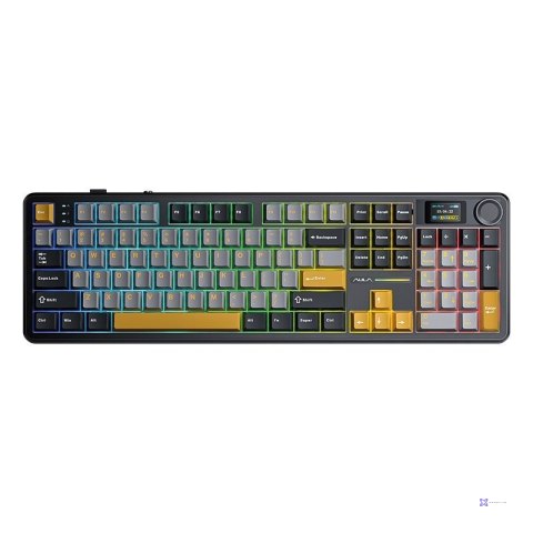 Klawiatura gasket F108 Pro Gray+Orange+Deep Gray Reaper switch RGB AULA