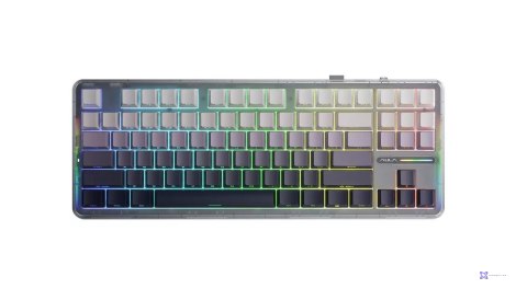 Klawiatura gasket F87 Gradient Grey SpaceCrystal switch RGB AULA