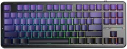Klawiatura gasket F87 Pro Purple Black Gradient GrayWoodV4 switch RGB AULA