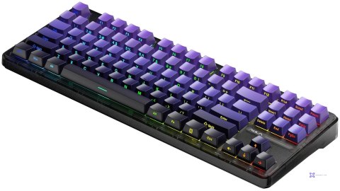 Klawiatura gasket F87 Pro Purple Black Gradient GrayWoodV4 switch RGB AULA
