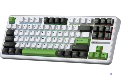 Klawiatura gasket F87 Thunder Black GrayWoodV3 switch RGB AULA