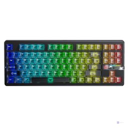 Klawiatura gasket F87Pro V2 Black Mist Transparent Leobog X3 switch RGB AULA