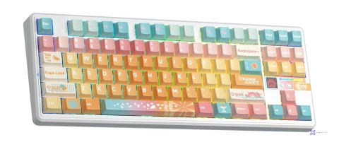 Klawiatura gasket F87Pro V2 Orange Soda Kailh Meteorite Ice Cream switch RGB AULA