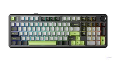 Klawiatura gasket F99 Pro Black+Gray+Green GrayWood switch RGB AULA