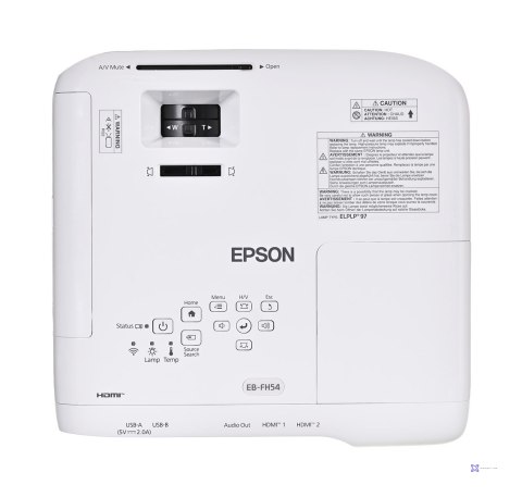 Projektor Epson EB-FH54 Full HD (1920x1080) 4100 ANSI lumenów Biały