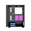GEMBIRD OBUDOWA FORNAX 4000 MIDI-TOWER (2X USB 3.0, 1X USB 2.0, HD AUDIO, SZKLANY PANEL BOCZNY, PODŚWIETLENIE ARGB) CZARNA