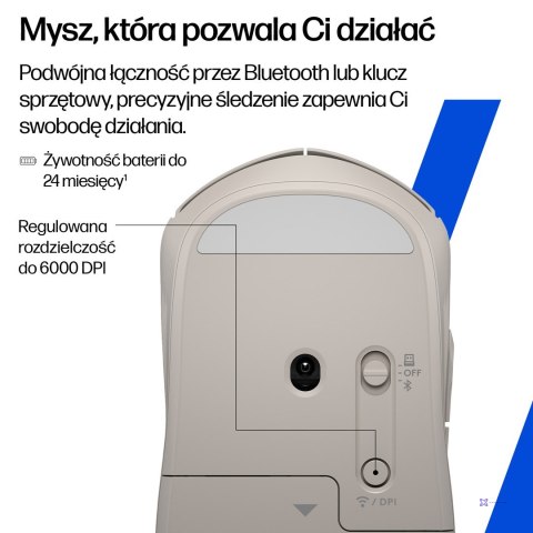 Mysz HP 400 Quiet Purple Wireless Mouse bezprzewodowa fioletowa AZ7B7AA