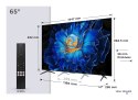 Telewizor TCL 65C6KS QD-Mini LED 65" 4K Ultra HD Google TV Dolby Atmos DVB-T2 Metaliczny