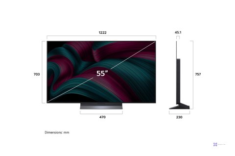 Telewizor LG OLED55C51LA OLED EVO 55'' 4K Ultra HD 120 Hz WebOS Dolby Digital Czarny (OUTLET)