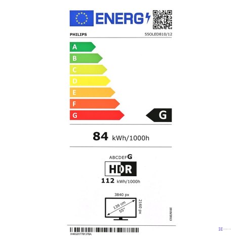 Telewizor Philips 55OLED810 OLED 55" 4K Ultra HD 120Hz Google TV Dolby Atmos Ambilight Szary